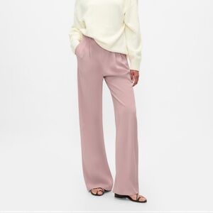 365 high rise pleated trouser- antique pink